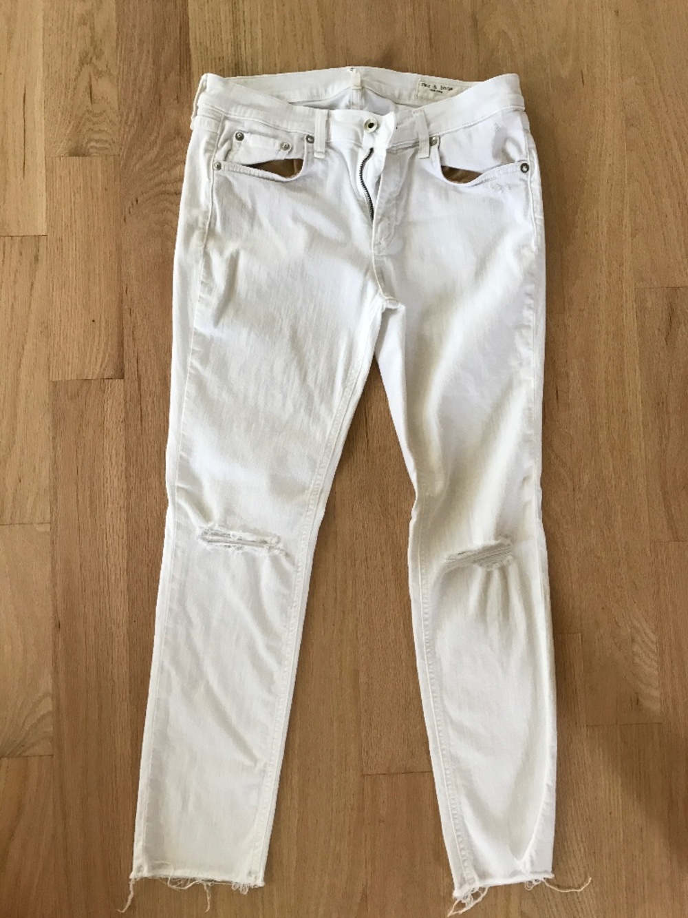 Rag & Bone Dre capri white jeans size 27